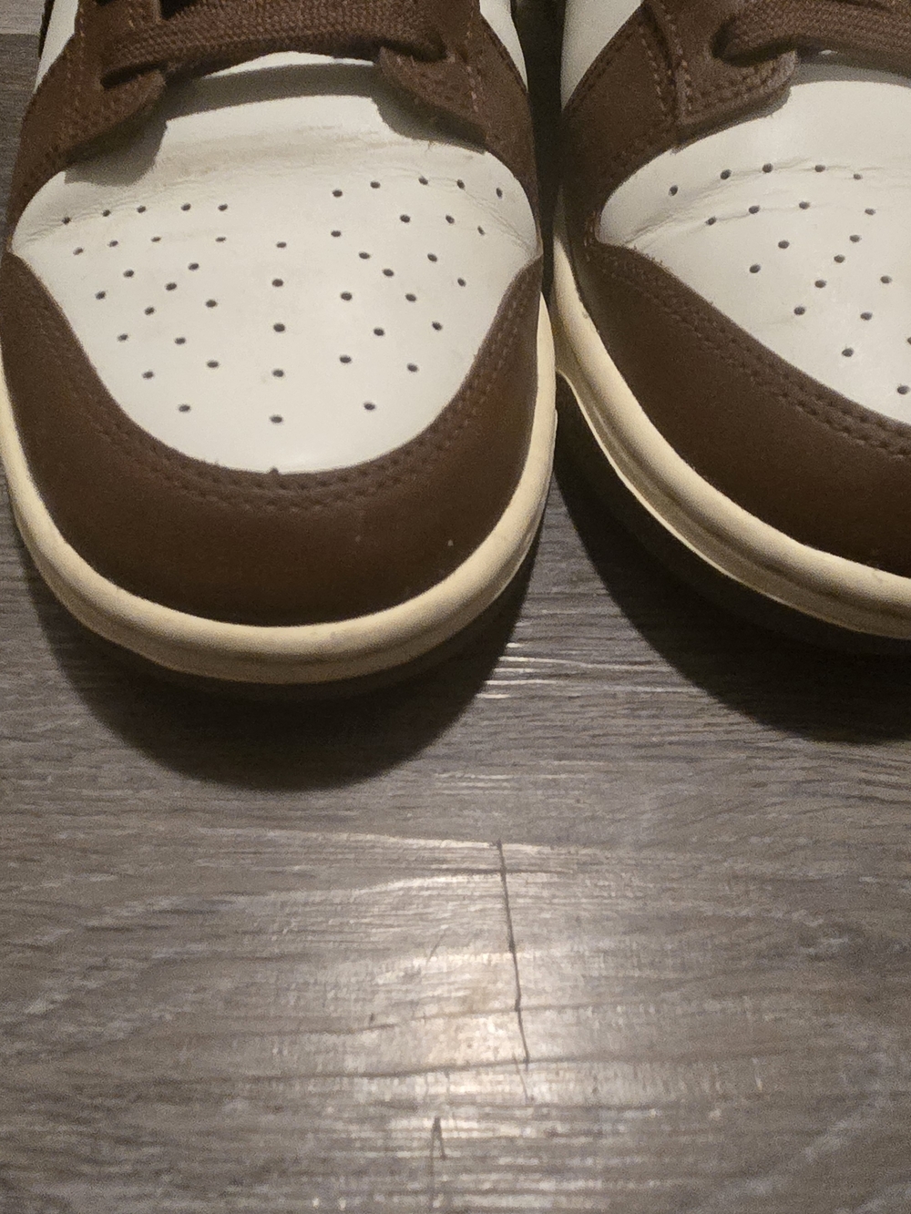 Nike Womens Dunks Brown and White Size 9.5 Pre-Owned - Picture 6 of 7